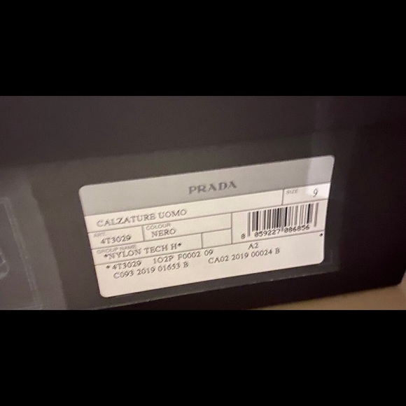 Brand New Black Prada High Top Sneaker - Picture 2 of 2